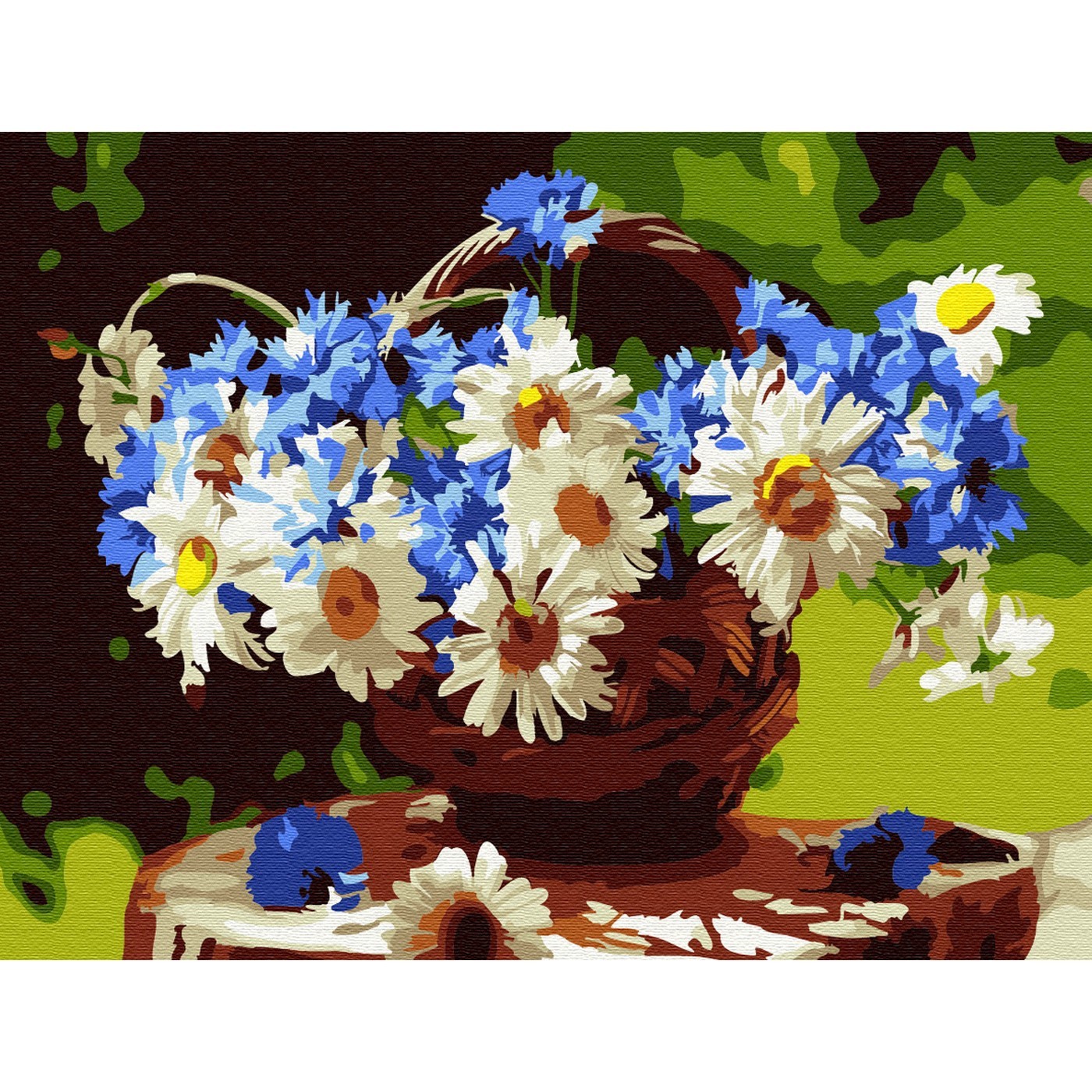 Алмазная мозаика васильки 40х50