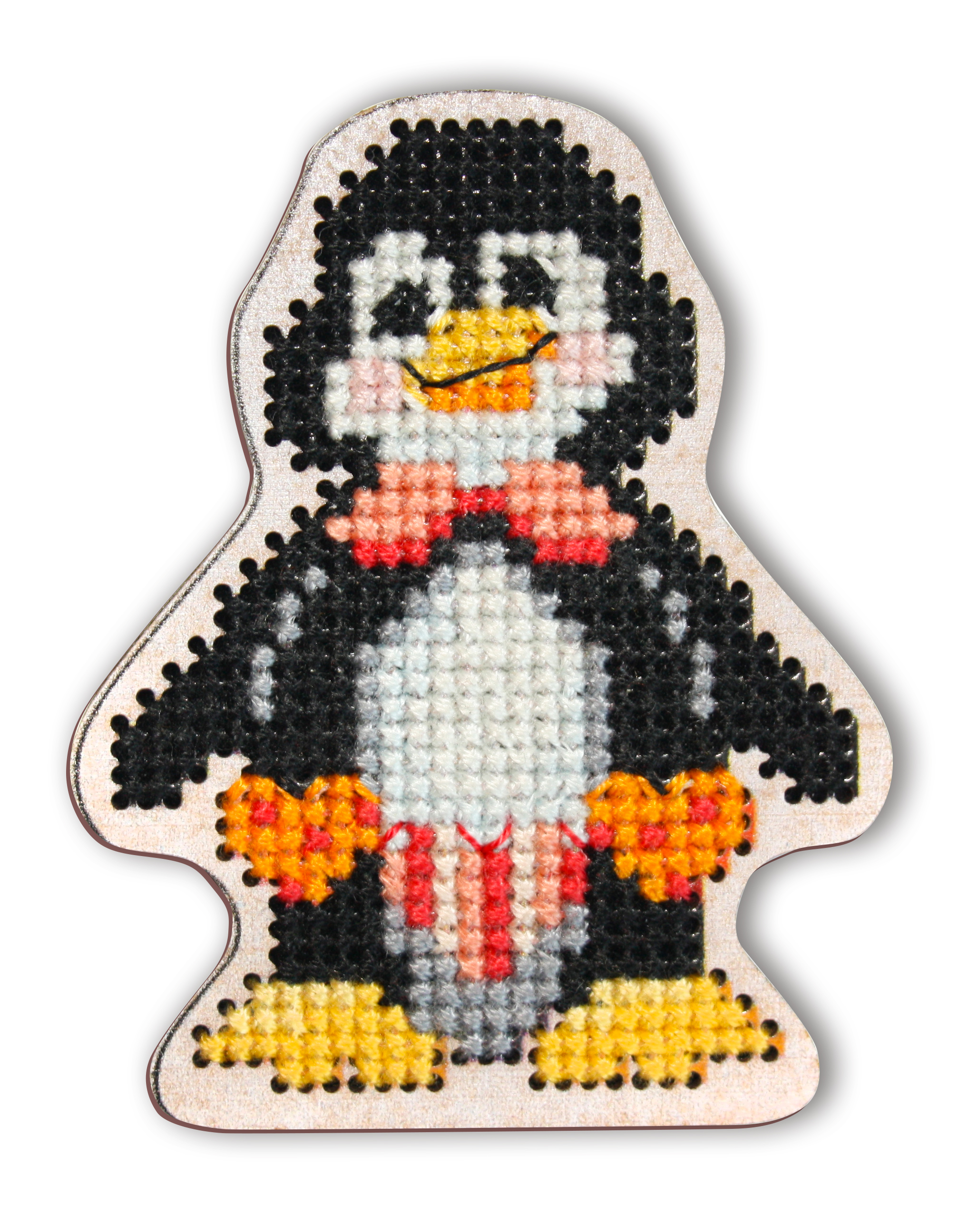Маленькая вышивка Пингвин